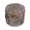 Cement Tree Stump Stool in Round Shape, Small, Brown By Casagear Home