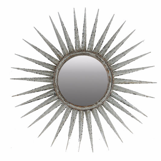 Distressed Sun inspired Mirror By Casagear Home