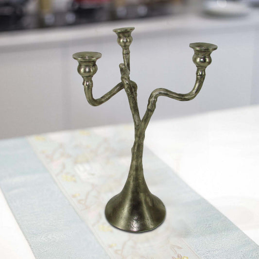 Playfully Eccentric Stavros Aluminum Candle Holder By Casagear Home