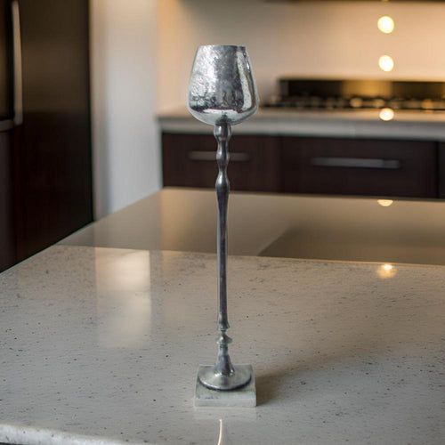 Keavy Candle Holder | Modern Stylized Metal Accent