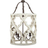 Joliette 4-Light Wood Chandelier, White By Casagear Home