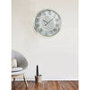 Wall Clock | Sleek Minimalist Design | 16 x 16 | Metallic Gray