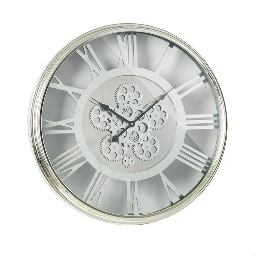 Minimalist Sleek Clock, Metallic Gray By Casagear Home