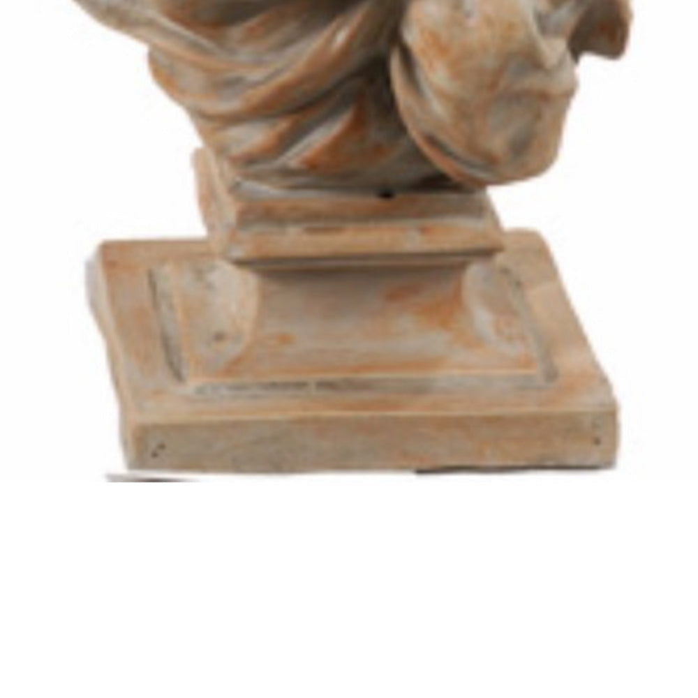 Artful Female Sculpture Bust Statue By Casagear Home