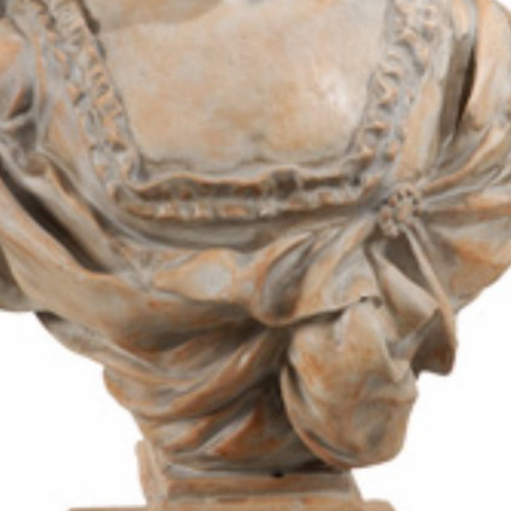 Artful Female Sculpture Bust Statue By Casagear Home