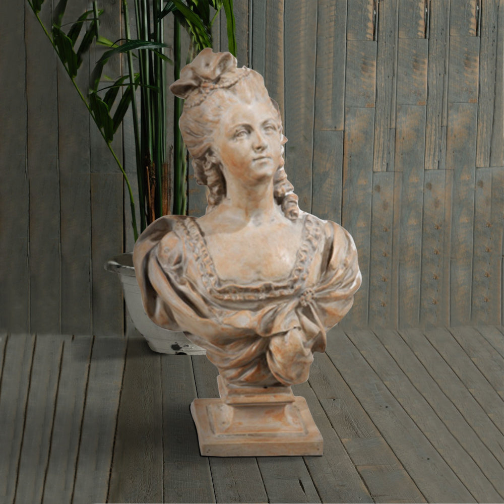 Artful Female Sculpture Bust Statue By Casagear Home