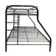Metal Twin XL/Queen Bunk Bed With Ladders Black AMF-02052BK