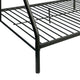 Metal Twin XL/Queen Bunk Bed With Ladders Black AMF-02052BK