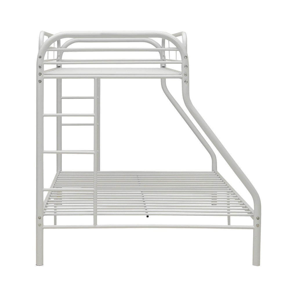 Tritan Twin XL/Queen Bunk Bed, White By Casagear Home