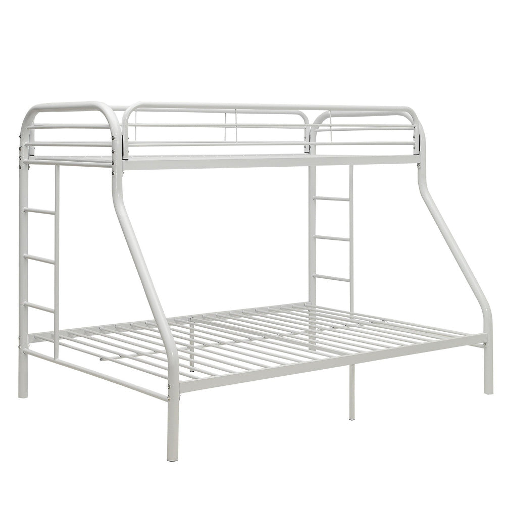 Tritan Twin XL/Queen Bunk Bed, White By Casagear Home