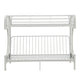 Eclipse Twin XL/Queen/Futon Bunk Bed White By Casagear Home AMF-02093WH