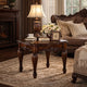 End Table | Carved Details | Cherry Brown Wood