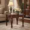 End Table | Carved Details | Cherry Brown Wood