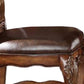 Wooden Counter Height Chair Cherry Oak Brown Set of 2 by Casagear home AMF-12162