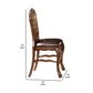 Wooden Counter Height Chair Cherry Oak Brown Set of 2 by Casagear home AMF-12162