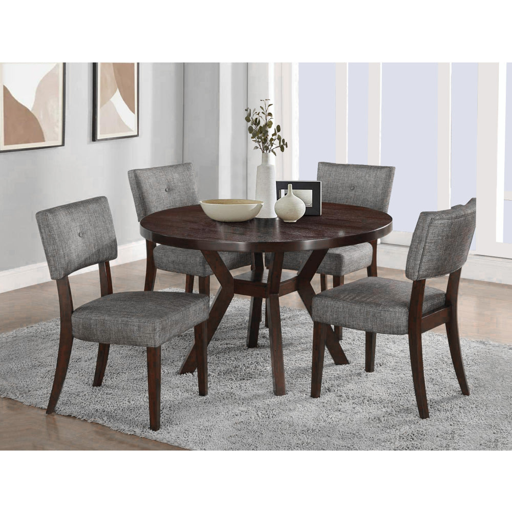 Dresden Dining Table | Round Top | Espresso Brown