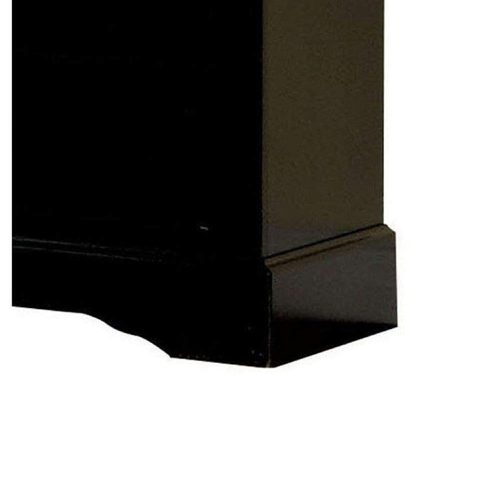 Wooden Dresser With Six Drawers Black AMF-19505