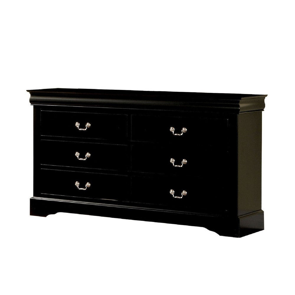 Buy Wooden Dresser With Six Drawers, Black
