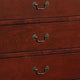 Wooden Dresser With Six Drawers Cherry Brown AMF-19525