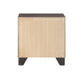 Wooden Night Stand with Two Drawer , Espresso Brown