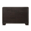Contemporary Style Wooden Dresser With 9 Drawers Espresso Brown AMF-19575