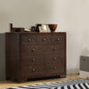 Contemporary Style Wooden Dresser With 9 Drawers Espresso Brown AMF-19575