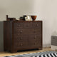 Contemporary Style Wooden Dresser With 9 Drawers Espresso Brown AMF-19575