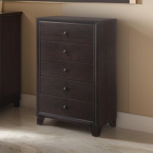 Dresden Chest | 5 Drawers | Espresso Brown