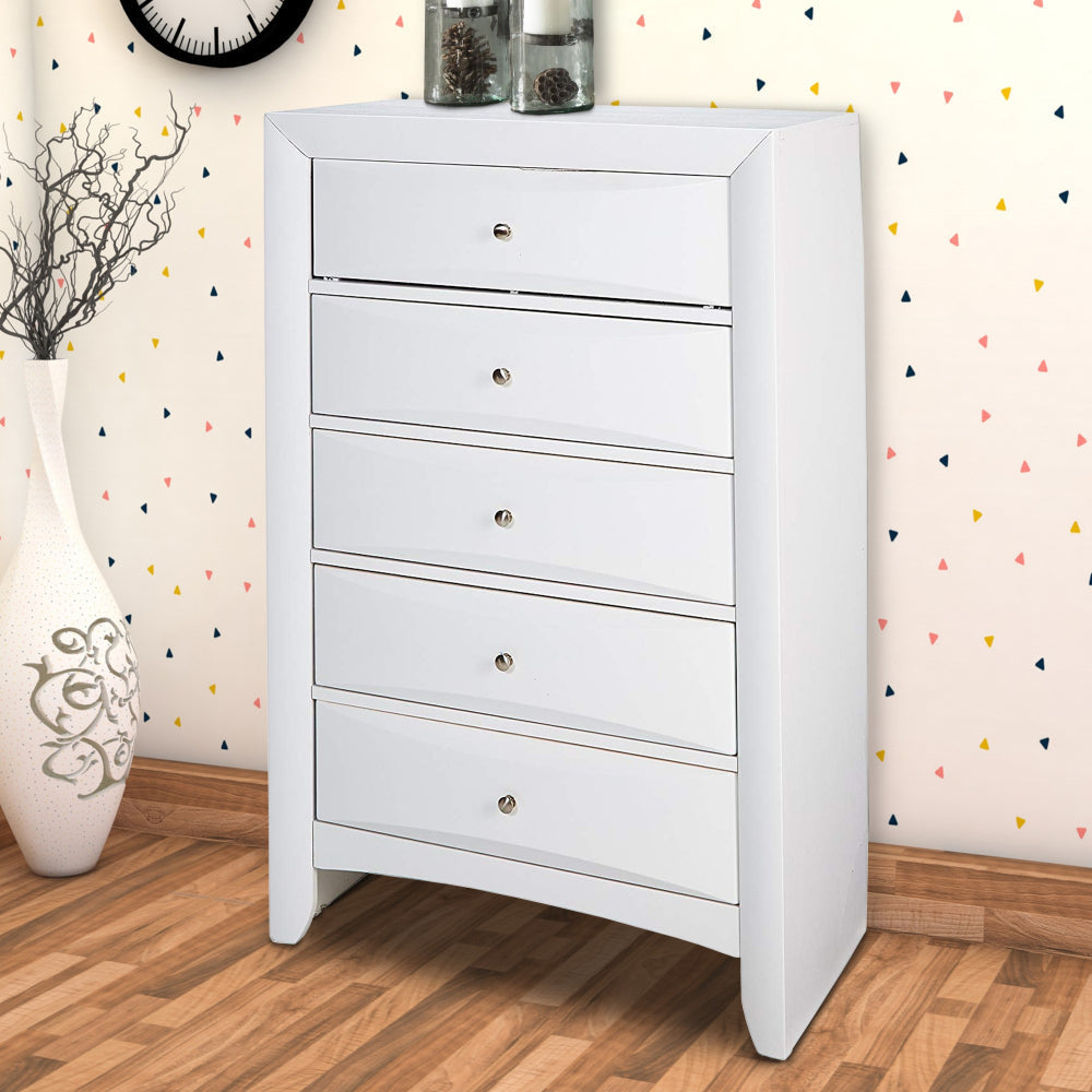 Ireland Nightstand | 2 Drawers | Cherry Brown Wood