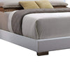 Contemporary Style Queen Size Wooden Panel Bed with Headboard White AMF-22640Q