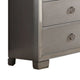 Seven Drawer Dresser With Mirror Insert Front Trim, Platinum