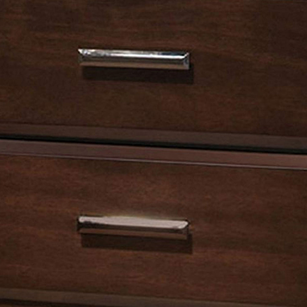 Naima Nightstand | 2 Drawers | Walnut Finish