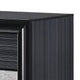 Two Tone Wooden Nightstand With Three Drawers Black And Silver AMF-25903