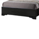 Wooden Twin Size bed with Bracket Legs and Crystal Accented Headboard Black AMF-25910T