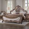 Traditional Elegant Style Queen Size Arched Panel Bed, Brown