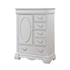 Six Drawer And One Door Shelf Chest With Scalloped Feet White By Casagear Home AMF-30246