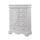 Six Drawer And One Door Shelf Chest With Scalloped Feet White By Casagear Home AMF-30246