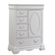 Lavinia Chest | 6 Drawers | 1-Door Shelf | Scalloped Feet | White