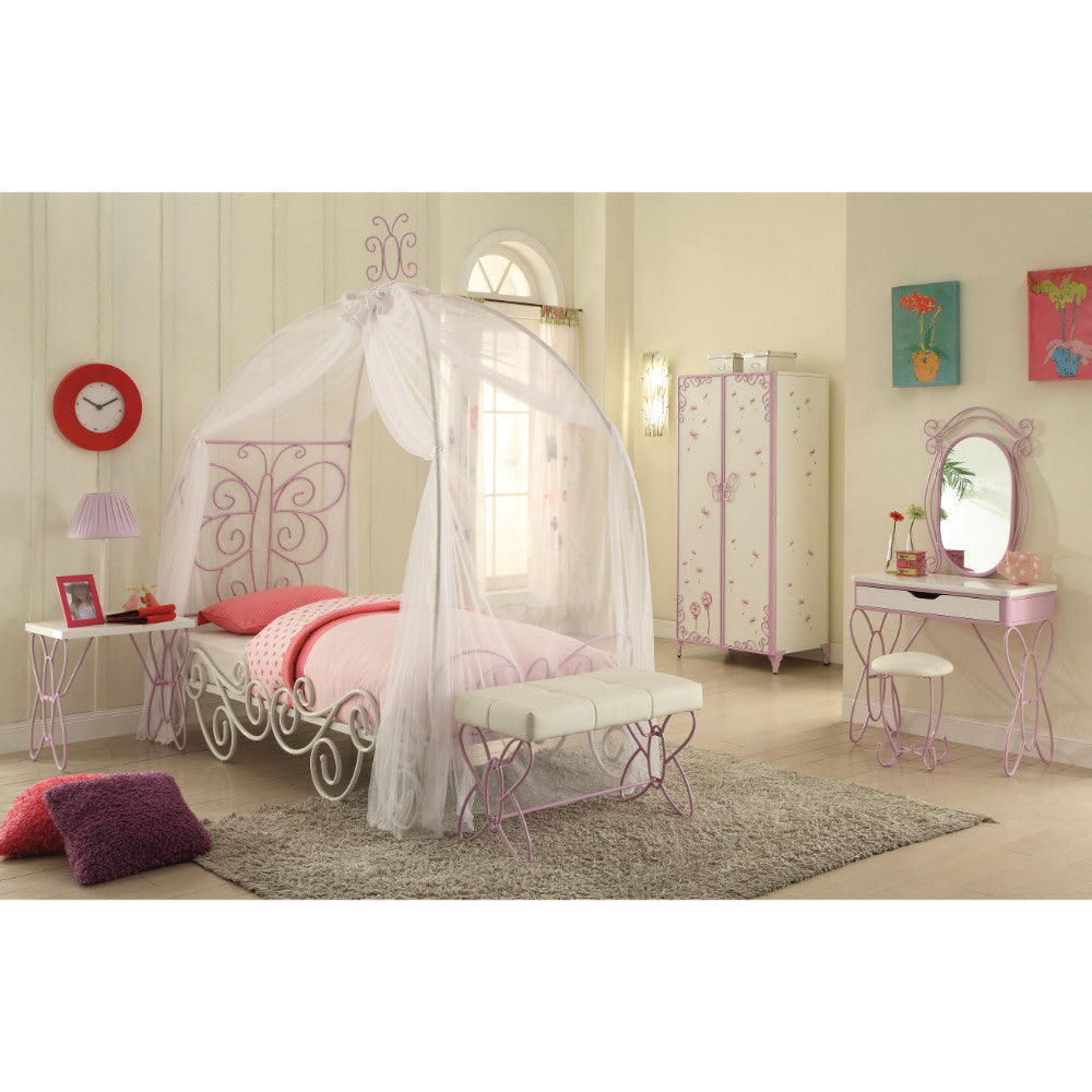 Angel Full Bed | Canopy | White & Purple
