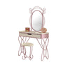 Angel Vanity Set | Metal & Wood | Contemporary Style | White & Purple