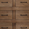 Capacious Wooden Dresser, Antique Oak By ACME