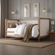 Camille Daybed | Cream Linen | Salvage Oak Brown