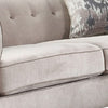 Vintage Style Fabric and Wood Sofa with 2 Pillows Gray AMF-52055