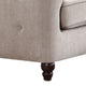 Vintage Style Fabric and Wood Sofa with 2 Pillows Gray AMF-52055