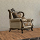 Aria Upholstered Chair | Fabric | 2 Pillows | Antique Oak Brown
