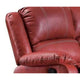 81 Inch Motion Reclining Sofa Padded Pillow Top Arms Red Faux Leather AMF-52150