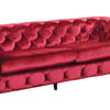 Modish Sofa Red Velvet By Casagear Home AMF-52795