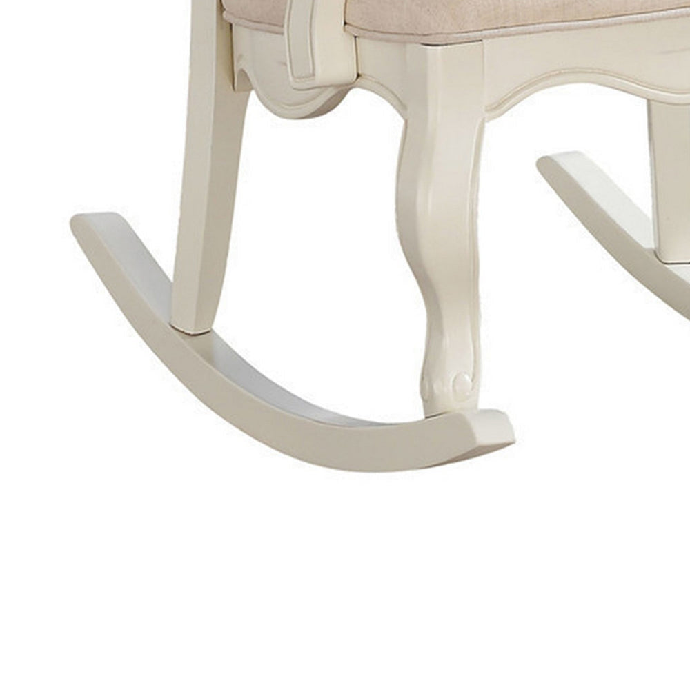 Sharan Rocking Chair White AMF-59388