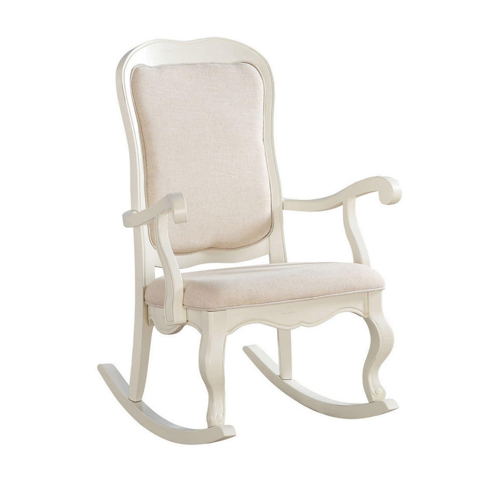 Sharan Rocking Chair, White