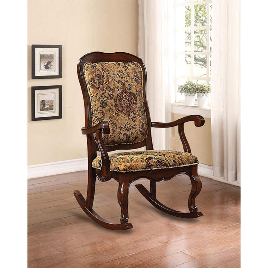 Sharan Rocking Chair Cherry Brown AMF-59390